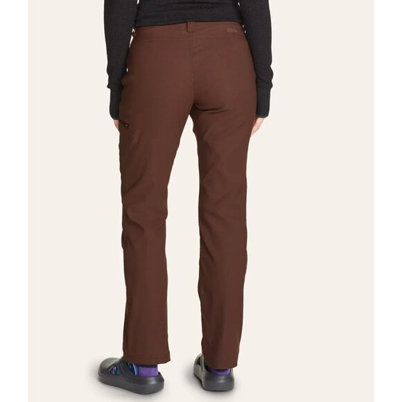 Eddie Bauer Brown Nylon Rainier Lined Pant 14 - Picture 2 of 9